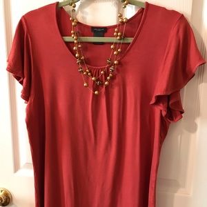 Ann Taylor Flutter Sleeve Blouse